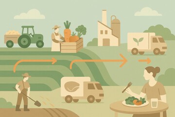 Journey of Sustainable Agriculture from Farm to Table Highlighting Environmental Consciousness and Nutritional Integrity in a Contemporary Setting
