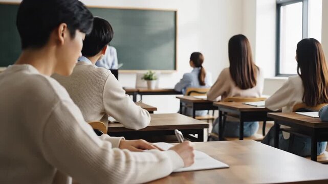 Classroom Learning - Students Engaged in Education and Academic Pursuits.