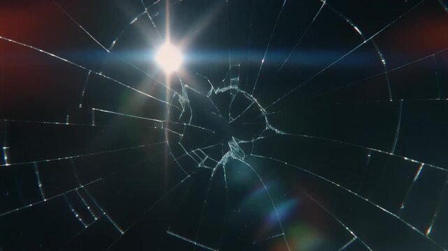 Broken Glass Light Overlay
