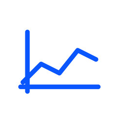 Line chart business strategy icon