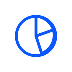 Pie chart business strategy icon