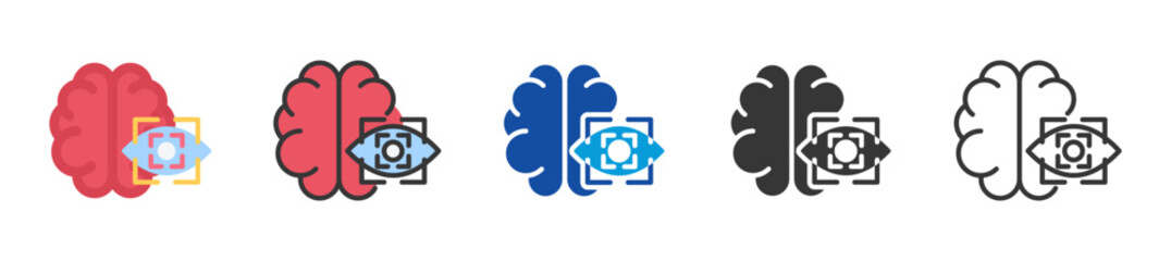 Obraz premium norepinephrine icon set multi style various collection