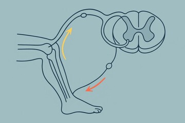 Obraz premium Anatomical Illustration of Human Joint Mechanics Demonstrating Kinetic Movement Pathways Highlighting Flexibility and Bioengineering Concepts