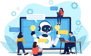 AI Chatbot Development and Programming Concept