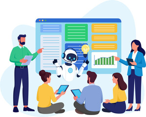 AI Chatbot Development and Programming Concept