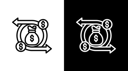 Cashflow With Icon Set Design