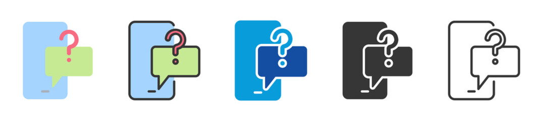 online service icon set multi style various collection