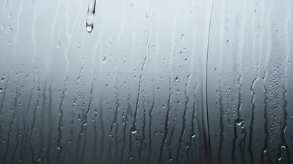 Condensation on glass surface with water droplets abstract background - Powered by Adobe