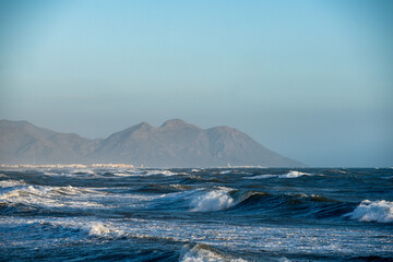 Cabo de Gata ocean waves crashing in Spanish coastline