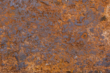 Rough textured thick rusty steel surface structure for texture and background