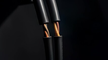 Electric arc flashes brilliantly between cables in this high energy video sequence perfect for science and technology projects and presentations