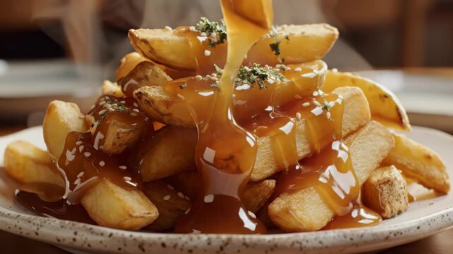 Poutine Perfection A Deliciously Decadent Dish of Fries and Gravy