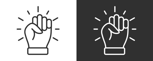 Empowerment Icon Set Vector Collection Isolated In Black And White