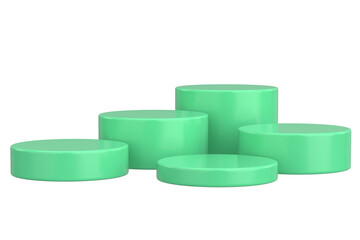 Modern Product Podium. 3D Backdrop. 3D illustration.