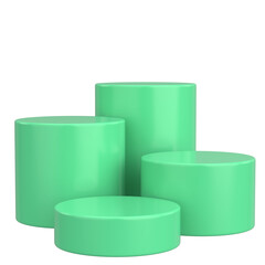 Modern Product Podium. 3D Backdrop. 3D illustration.