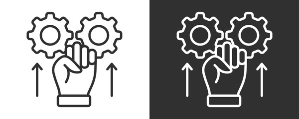 Revolution Icon Set Vector Collection Isolated In Black And White