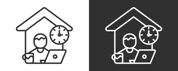 Homework Icon Set Vector Collection Isolated In Black And White