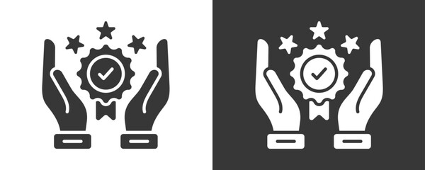 Brand Loyalty Icon Set Vector Collection Isolated In Black And White