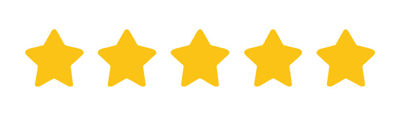 Obraz premium Five star rating 