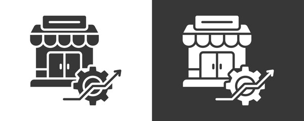Market Entry Strategy Icon Set Vector Collection Isolated In Black And White