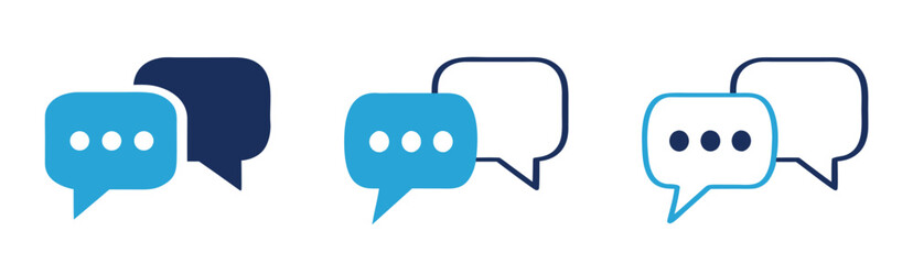 Fototapeta premium Chat icons. Speech bubble symbol set 