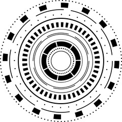 원 기하학 디지털 배경 도형
