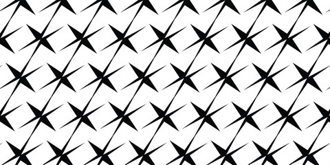 A seamless geometric background featuring repeating black star shapes arranged in a grid, creating a bold and modern abstract backdrop.