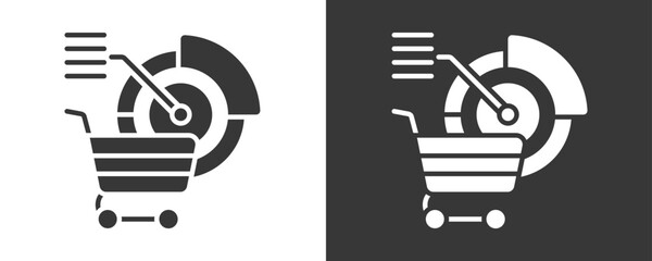Market Penetration Icon Set Vector Collection Isolated In Black And White