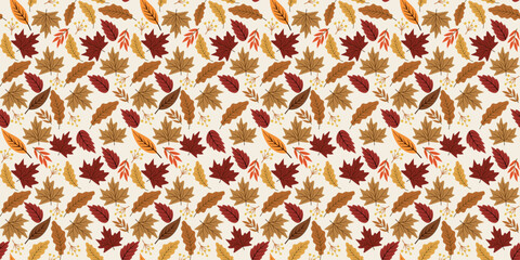 Abstract seamless pattern with hearts and stars in a decorative floral style