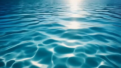 Sunlit ripples forming soft patterns on water surface creating calm bright and minimal natural motion - Powered by Adobe