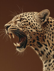 close up of leopard