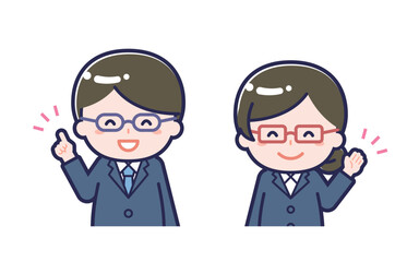 教師／2人組／男女 01