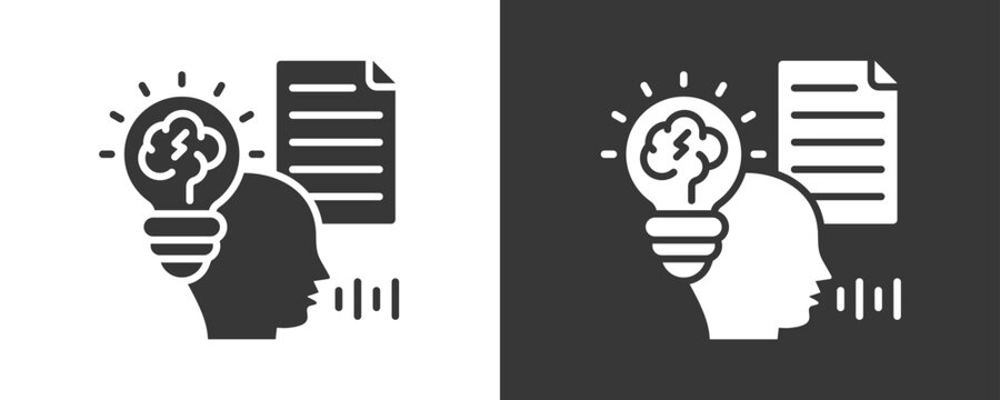 Idea Icon Set Vector Collection Isolated In Black And White
