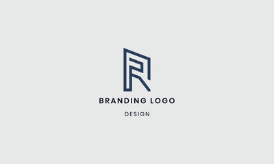 Obraz premium Minimalist Letter R Logo Design Template
