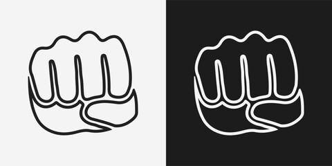 Hand Fist Finger Sign Sillouette