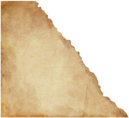 Antique Torn Paper Watercolor with Torn Edges