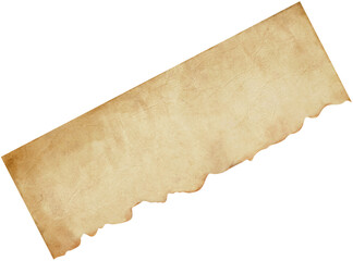 Antique Torn Paper Watercolor with Torn Edges