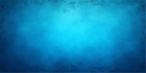 Aged blue grunge wall texture pattern with light and dark vintage rough surface design backdrop © Md