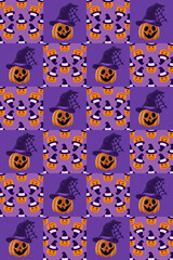 New Halloween 2025 seamlessly Pattern 