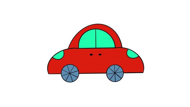 Easy to use car kid car drawing