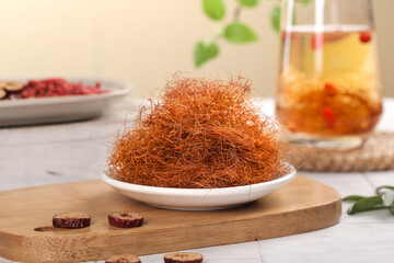 Corn Silk Cornhusker Tea Brewing Setup with Herbal Infusion Water for Natural Health Benefits