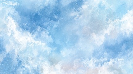 Fototapeta premium Soft blue clouds blend together, creating a serene and tranquil sky-like atmosphere, perfect for backgrounds or artistic projects.
