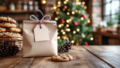 Warm holiday cookies perfect for sharing with loved ones, a thoughtful Christmas gift with rustic charm and delicious homemade flavor for festive cheer