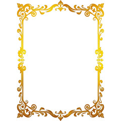frame with gold ornament