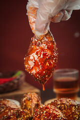 Spicy Stewed Rabbit Head Chengdu Shuangliu Traditional Chinese Cuisine with Chili Oil