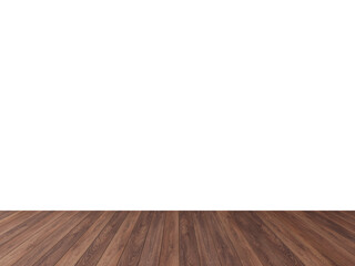 Rich Walnut Brown Wood Floor with Transparent Wall – Elegant Moody Interior PNG for Architectural Visualization & Design Mockups