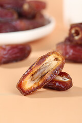 Golden Dried Dates UAE Traditional Sweet Fruits Healthy Snack Middle Eastern Food