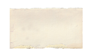 paper craft stick on a white background. Brown paper torn or ripped pieces of paper isolated on white.