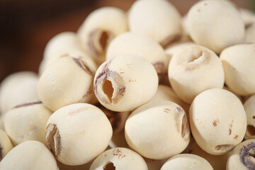 Dried White Lotus Seeds - Nutritional Asian Superfood Ingredient for Healthy Cooking