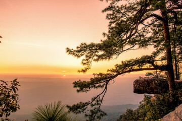 The most beautiful Viewpoint Phu Kradueng National Park,Thailand.
